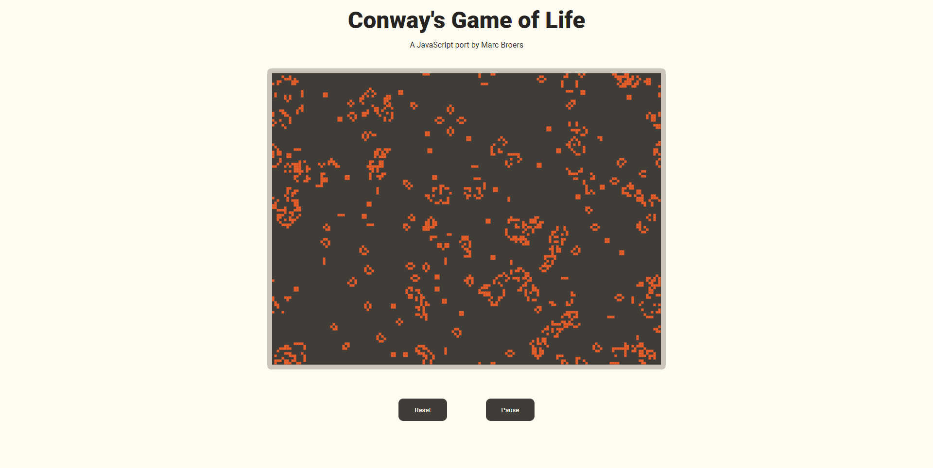 Conway's Game of Life (JavaScript Port)